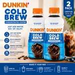 Dunkin Cold Brew Concentrated Coffee, 31 Fl Oz Bottle Pack 2. Fixed Price $15.44.