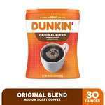 Dunkin' Original Blend Medium Roast Ground Coffee, 30 Ounce. Fixed Price $28.99.
