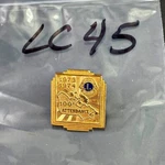 Vintage Lion's Club 100 Pct Attendance 1973-1974 Lapel Pin. Fixed Price $8.99.