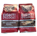 Eight O'clock Coffee Medium Roast Whole Bean 100% Colombian Peaks .30OZ 2 Packs. Fixed Price $29.99.