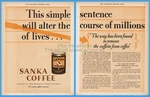 1928 Sanka Coffee Ad 97% Caffeine Removed Early Decaf This Sentence. Fixed Price $10.99.