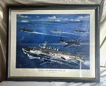 Limited Edition U.s.s. San Jacinto CVL/80/2950 Thomas Stahl 1997 Original Print. Fixed Price $475.00.