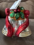 Christopher Radko -bloomie's Silver Bells Jingle Bless Noel's Glass. Fixed Price $16.79.