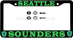 License Plate Frame Stainless Steel Vinyl Letters & Logos For Seattle Sounders. Fixed Price $29.89.