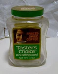 Vintage 1960S Taster's Choice Coffee Jar W/labels Old Food Packaging Nestle Cafe. Fixed Price $95.00.