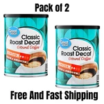 2 Pack Great Value Decaf Classic Medium Roast Ground Coffee, 9.6 Oz. Fixed Price $7.01.