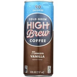 Coffee Mexican Vnlla 8 Oz(case 12) By High Brew. Fixed Price $52.55.