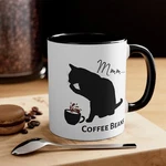 Coffee Cat Lover Mug:cute Licking Its Little Beans Next To Accent. Fixed Price $7.08.