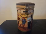 Vintage Tim Horton Coffee "gathering Place" Empty Metal Tin Canister. Fixed Price $15.00.