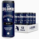 Columbe Cold Brew Black Coffee 12-PACK 11OZ Cans Unsweetened Medium Roast. Fixed Price $25.00.