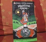 Bones Company Highland Grog, Butterscotch Caramel Flavored Coffee, Medium. Fixed Price $16.99.