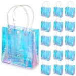 16 Pcs Holographic Small Gift Reusable Iridescent Clear Bags For Women Pv.... Fixed Price $33.93.