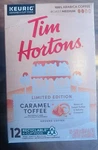 Tim Hortons 12CT Kcups Caramel Toffee Flavored 100% Arabica Coffee Keurig. Fixed Price $22.00.