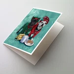 Caroline's Treasures French Bulldog Christmas Pjs Greeting Cards Pack Of 8. Fixed Price $16.99.