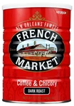 French Market & Chicory Dark Roast Ground Coffee, 12OZ Can (pack 6). Fixed Price $42.99.