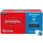Community Coffee Breakfast Blend, Medium Roast, 72 Count (pack 1). Fixed Price $31.99.