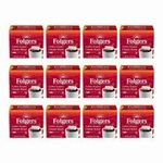Folgers Coffee Singles Classic Roast Bags, 19 Count Full Case 12 Boxes. Fixed Price $87.99.