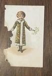 The Enterprise Roasted Coffee Child Holding Plant Victorian Trade Card. Fixed Price $6.00.