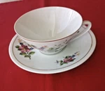 Real Sao Paulo Brazil Wild Roses Golden Rim Coffee Tea Cup And Saucer. Fixed Price $6.00.