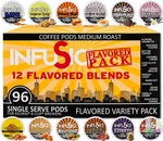 Infusio Flavored Coffee Pods Variety Pack 96 Count, 12 Gourmet Medium Roast De. Fixed Price $59.19.