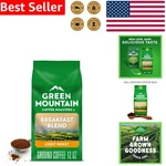 Green Mountain Coffee Breakfast Blend Ground 12OZ Light Roast Arabica Kosher Bag. Fixed Price $18.56.