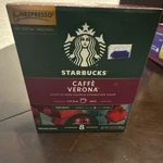 Starbucks Caff Verona Dark Roast Coffee Capsules Nespresso Vertuo 8 Pack. Fixed Price $54.99.