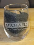 The Original Michaels Crafted Irish Cream Liqueur Rocks Cocktail Etched Glass. Fixed Price $5.99.