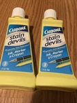 2 Pack Carbona Stain Devils #3 Ink Marker & Crayon 1.7 Fl Oz Bottles New. Fixed Price $9.99.
