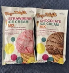 Lot Of 2 - Rival Frozen Delights Ice Cream Mix 8OZ Chocolate And Strawberry. Fixed Price $19.99.