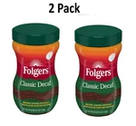 Folgers Classic Decaf Instant Coffee, 8-OUNCE Jar (about This Itempack 2). Fixed Price $13.78.