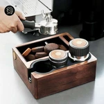 Elegant Walnut Wood Multi-functional Knock Box For Baristas Coffee Station 58MM. Fixed Price $35.99.