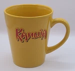 Vintage Kahlua Coffee Mug/cup Yellow With Kahula Red Logo Ceramic Collectible. Fixed Price $9.99.