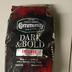 Community Coffee Dark & Bold Intense Blend Roast Ground. Fixed Price $5.99.