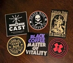 Death Wish Coffee Stickers Valhalla, Java, Odin, Logo, Black, Cast, Rare, Htf. Fixed Price $19.99.