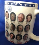 Vintage Bush Usa Presidents Coffee Cup Tea Mug Face Date Duty Flag. Fixed Price $19.95.