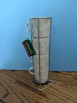 Nwt Sleigh Bell Bistro Espresso Coffee Set With Stand Snowflake - Four. Fixed Price $13.00.
