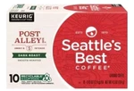 Post Alley Intense Dark Roast Seattles Best Single Cup Pods 4.3 Oz Coffee. Fixed Price $16.99.