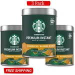 Starbucks Blonde Roast, Premium Instant Coffee, 100% Arabica 3 Tins Pack. Fixed Price $22.50.