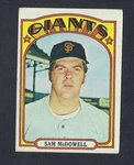 1972 Topps #720 Sam Mcdowell - San Francisco Giants High Number. Fixed Price $6.49.