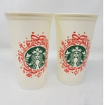Starbucks New Set /2 2012 Reusable Tumblers Collectible Chritmas. Fixed Price $11.74.