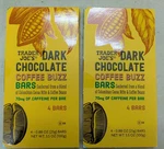 2-PACK Trader Joe's Dark Chocolate Coffee Buzz Bars 70MG Caffeine. Fixed Price $13.95.