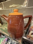 Mccoy Vtg 1950 Brown Coffee Pot Pumpkin Orange Lid. Fixed Price $24.99.