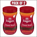 Folgers Pack Classic Roast Instant Coffee (2) 8-OUNCE Jars 100% Pure. Fixed Price $11.49.