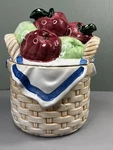 Apple Basket Ceramic Cookie Jar 1992 Boston Warehouse-great Condition! Vintage. Fixed Price $24.61.