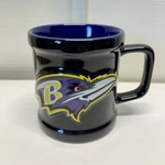 Baltimore Ravens Coffee Mug Purple & Black Logo Head Emblem. Fixed Price $12.00.