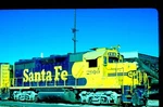 Atsf 2910 GP-35U, San Bernardino, Ca, 01/86; Kodachrome Original. Fixed Price $5.99.