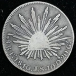 1840 San Luis Potos Mexico Reales Nice Circ Cameo. Fixed Price $160.00.