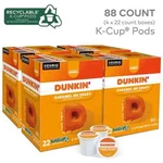 88 Ct. Dunkin' Donuts Caramel Crazy Medium Roast Coffee K-cup Pods. Fixed Price $59.00.