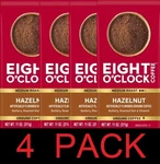 Eight O'clock Hazelnut Medium Roast Arabica Ground Coffee 11 Oz - 4 Pack. Fixed Price $99.99.