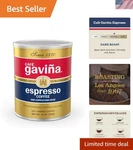 Cafe Gavi A's Espresso Roast Coffee - 10 Oz Can, Bold Flavor, Ethical Sourcing. Fixed Price $23.99.